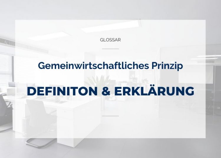 Gemeinwirtschaftliches Prinzip