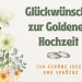 Glückwünsche zur Goldenen Hochzeit