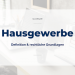 Hausgewerbe