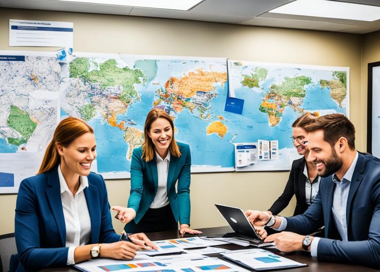 geschäftsreise im Team