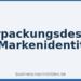 Verpackungsdesign & Markenidentität